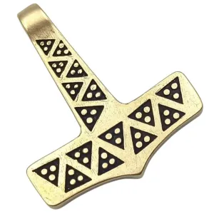Danish Mjolnir replica Bronze pendant
