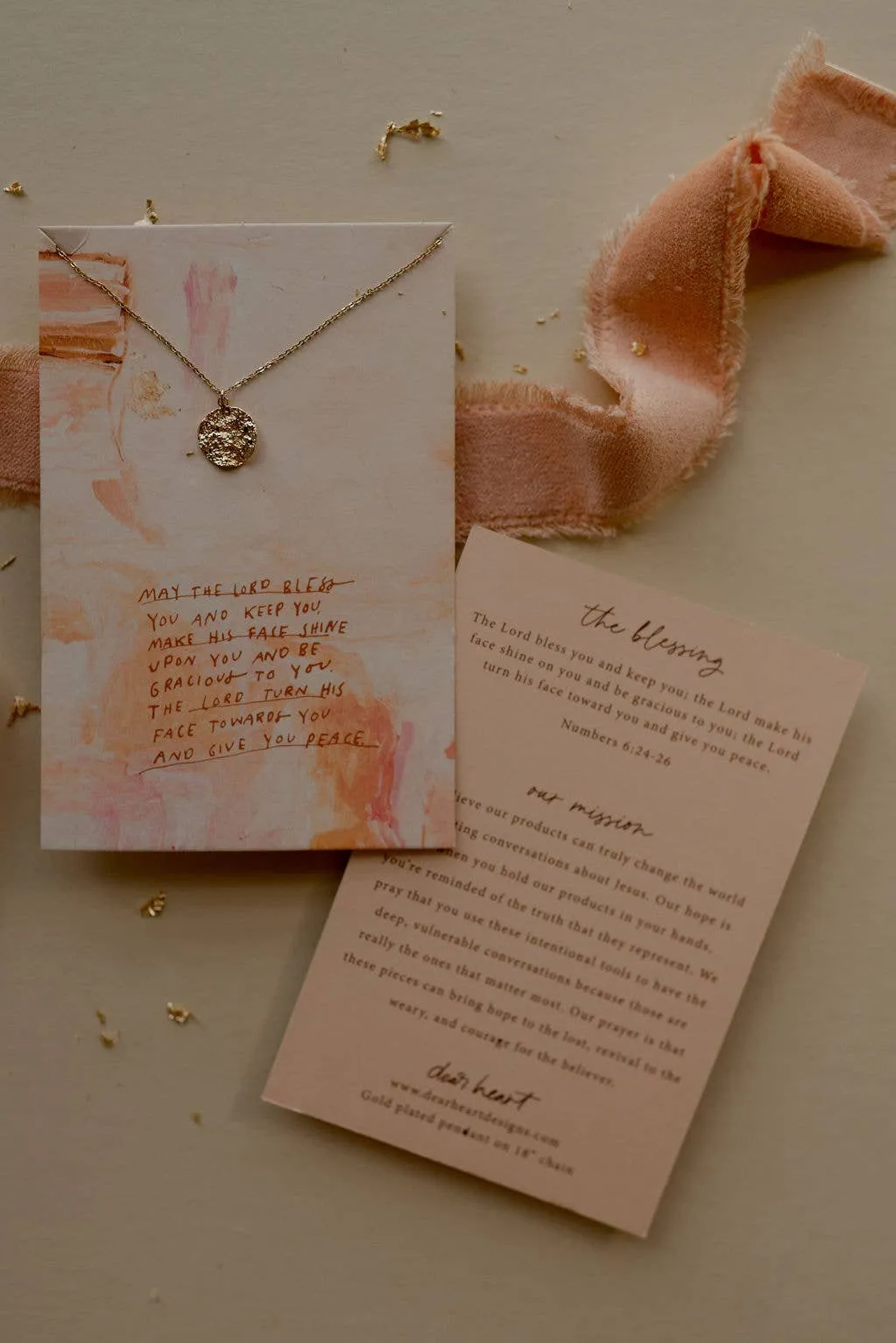 Dear Heart || The Blessing Necklace Numbers 6:24-26