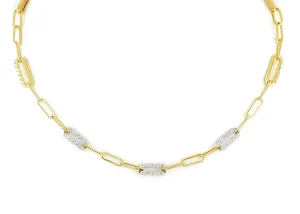 Diamante - Three Station Pavé Necklace