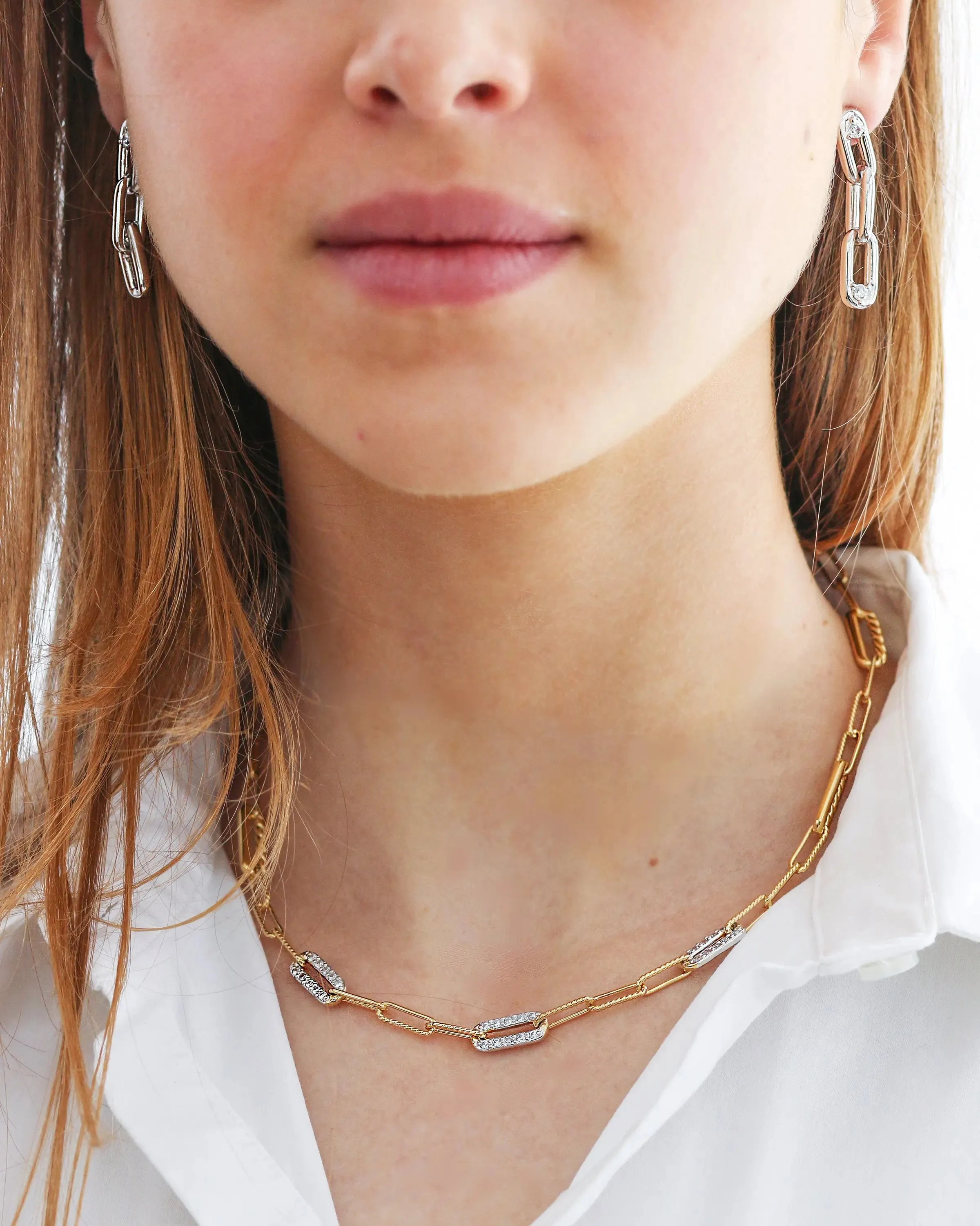 Diamante - Three Station Pavé Necklace
