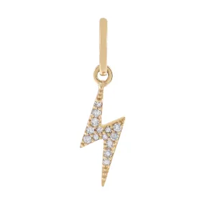 Diamond Bolt Charm 14K