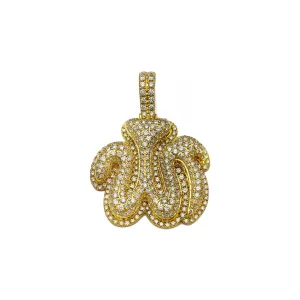 Diamond Iced-Out Allah Pendant (14K)