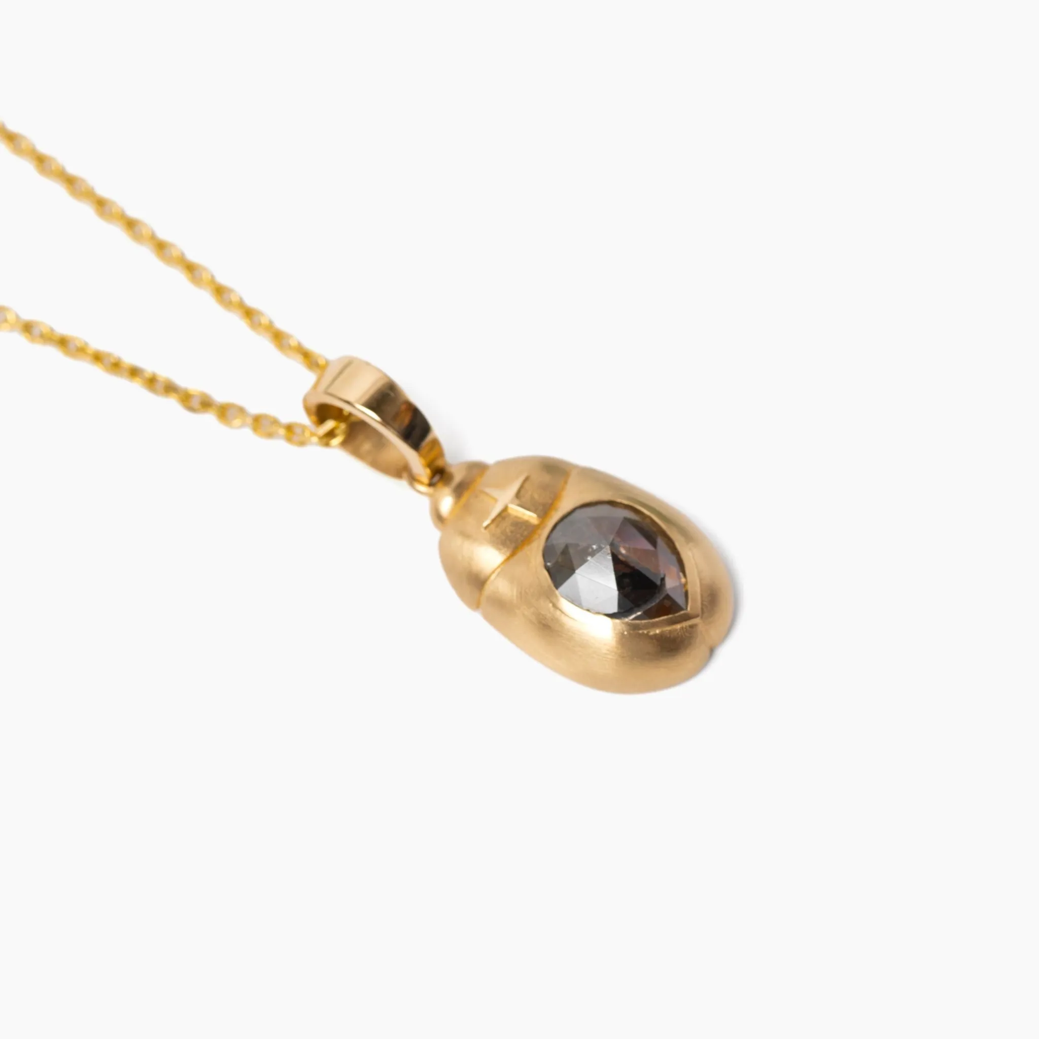 Diamond Scarab Pendant