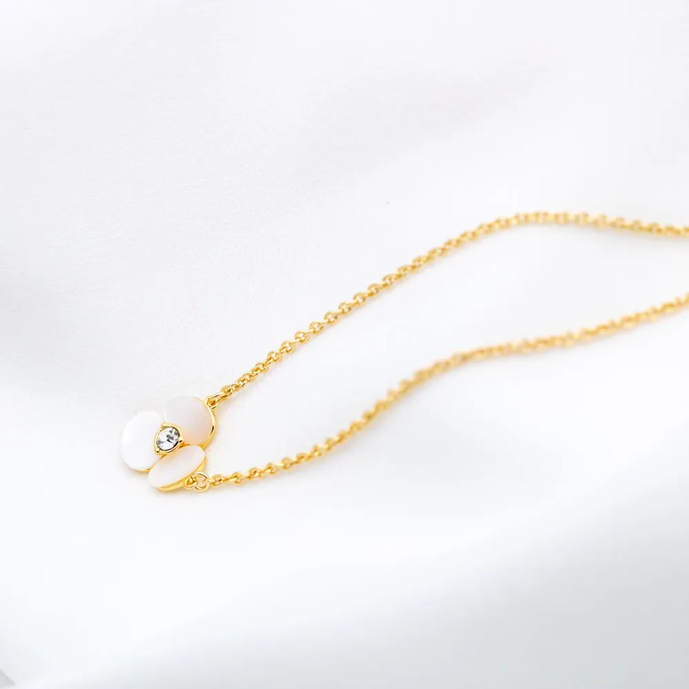 Disco Pansy Mini Pendant Necklace