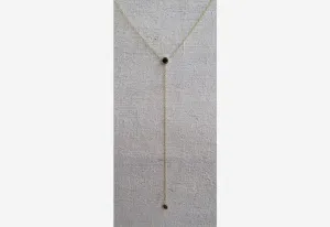 Double Black Diamond Drop Necklace