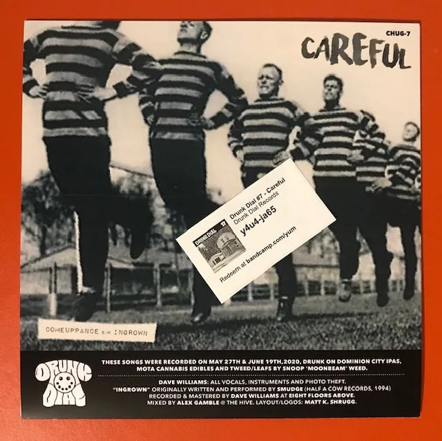 Drunk Dial #7 - Careful [black vinyl MARKED DOWN!] - New 7"
