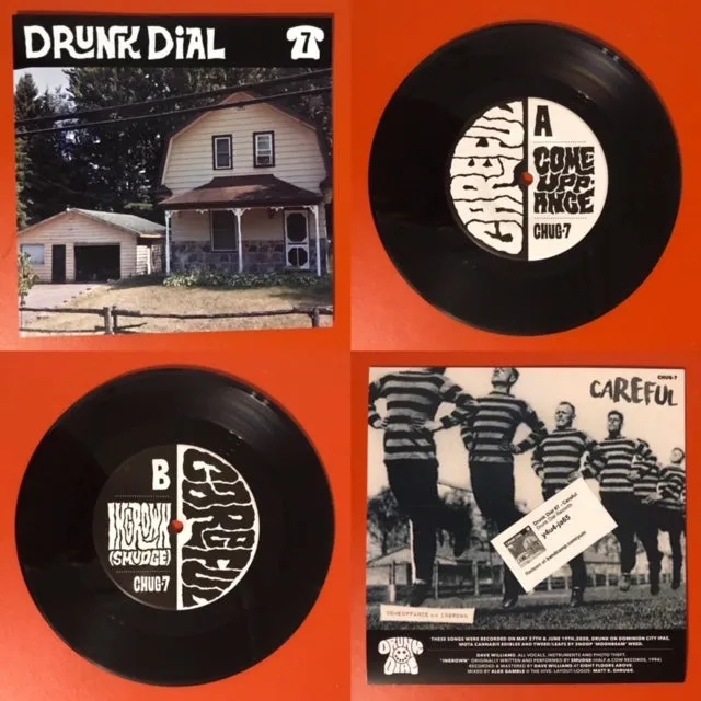 Drunk Dial #7 - Careful [black vinyl MARKED DOWN!] - New 7"