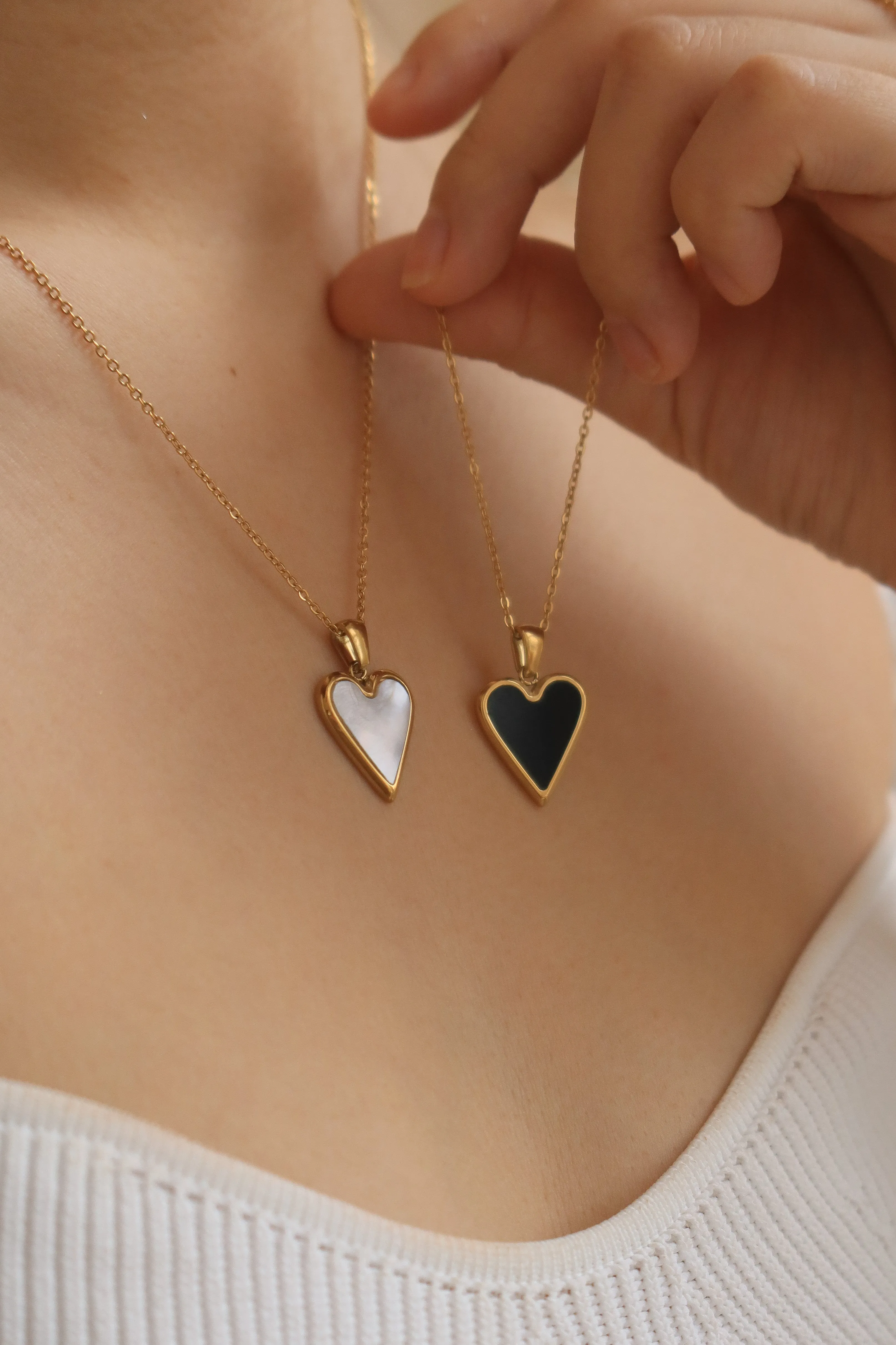 Enamel Heart Pendant