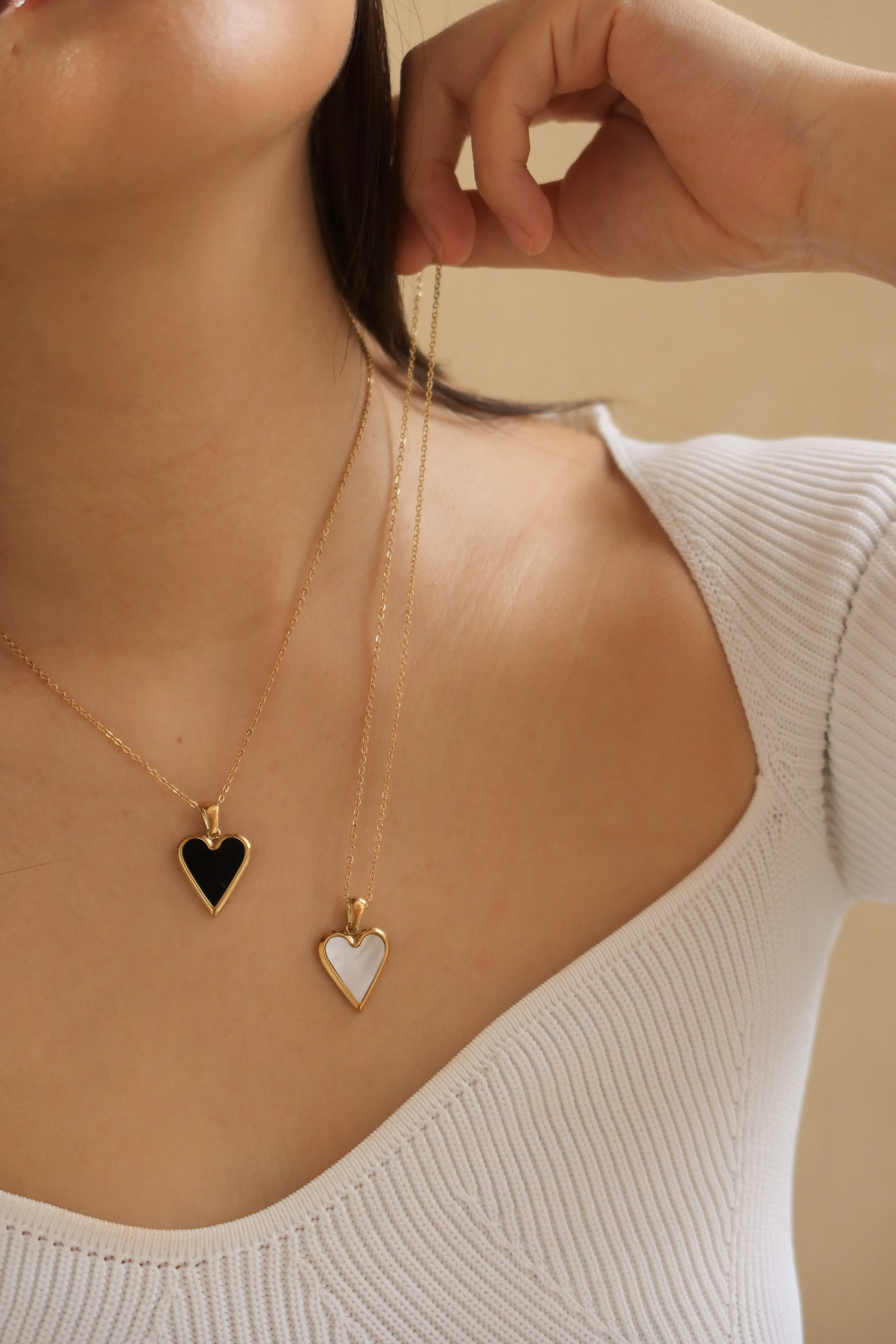 Enamel Heart Pendant