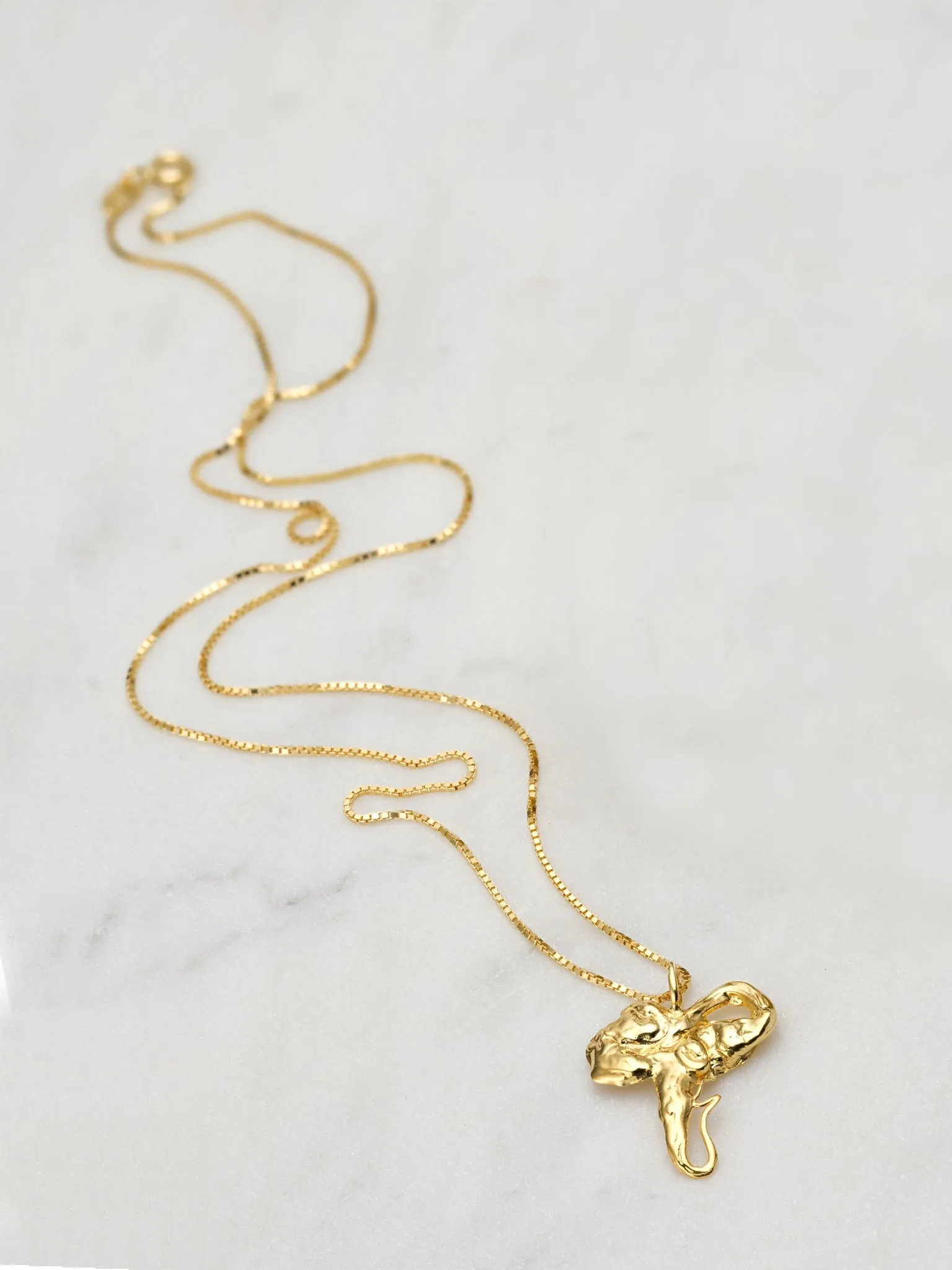 Euphoria Elephant Necklace Gold