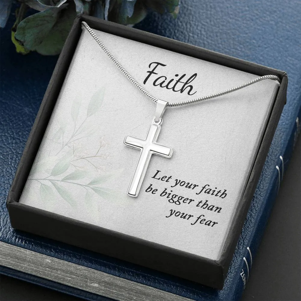 Faith Necklace, Let Your Faith Be Bigger Than Your Fear Necklace (DO NOT USE)