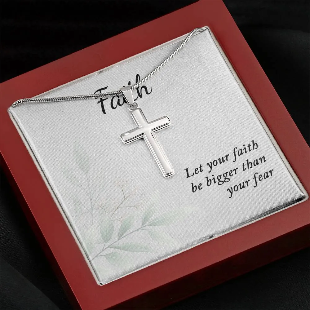 Faith Necklace, Let Your Faith Be Bigger Than Your Fear Necklace (DO NOT USE)