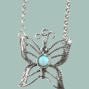 Favorite Butterfly Silver necklace for woman