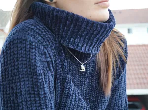 Feminine Viking silver necklace