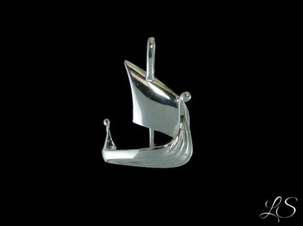 Feminine Viking silver necklace