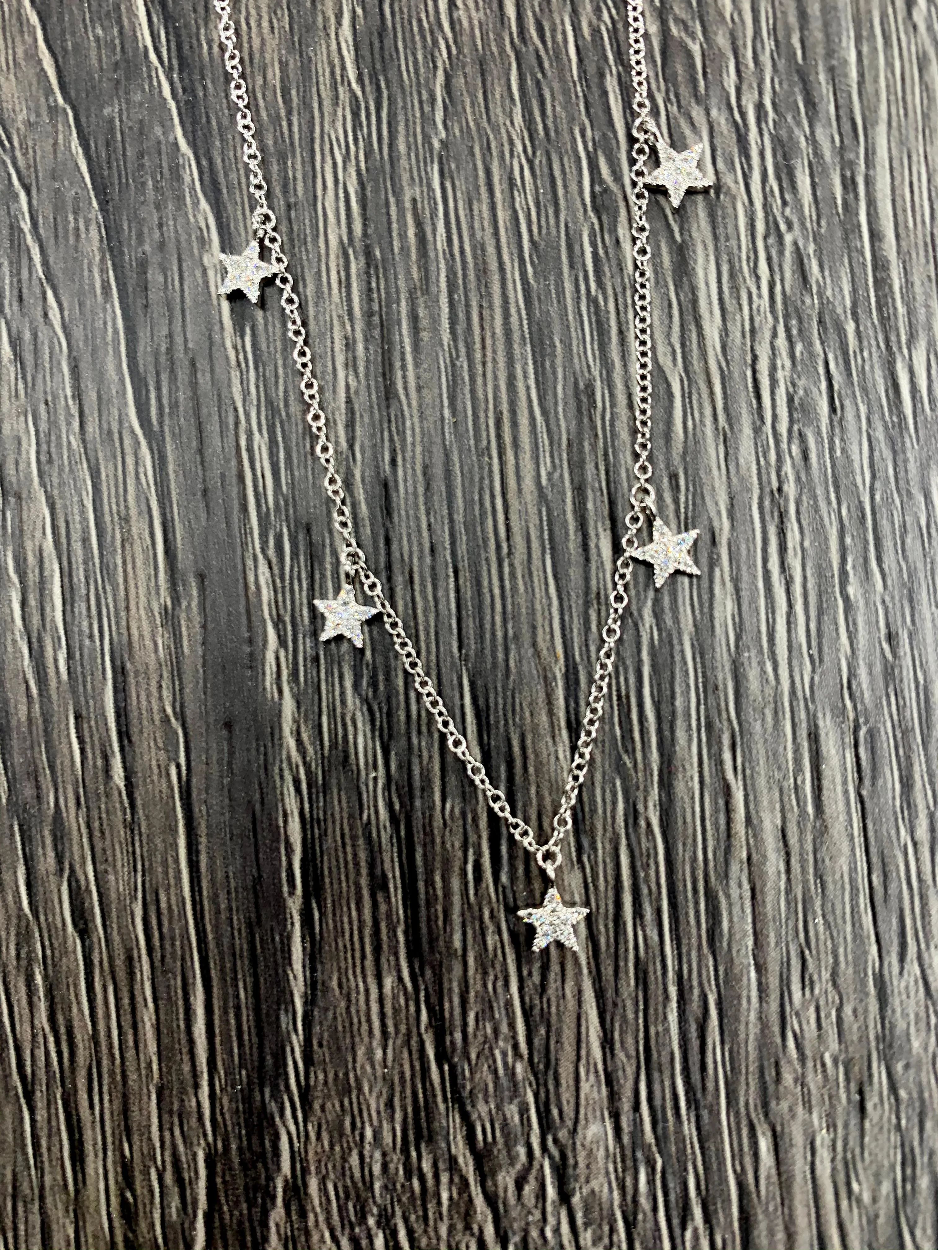 Five Star Pave Necklace