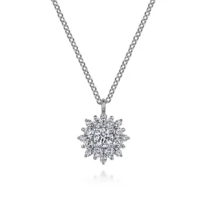 Gabriel 14K White Gold Diamond Class Pendant Necklace NK6997W45JJ