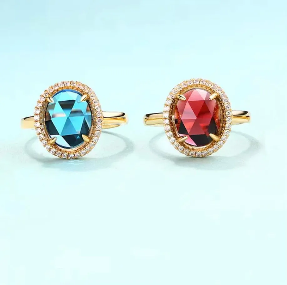 Garnet Ring - Adjustable