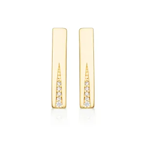 GEORGINI THE LAYERED EDIT GILDED EARRINGS GOLD
