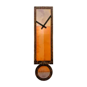 Ginger Rust & Copper Pendulum Clock