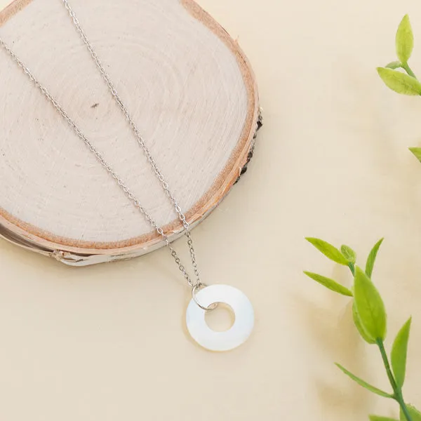 Glass Hoop Necklace