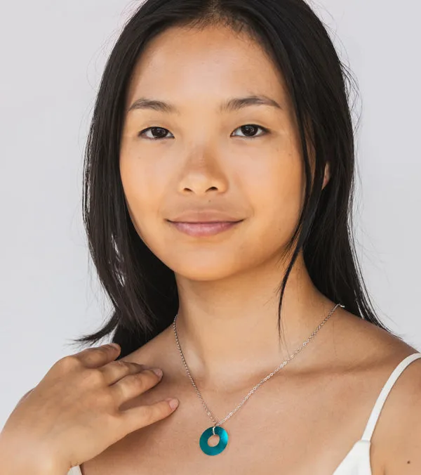Glass Hoop Necklace