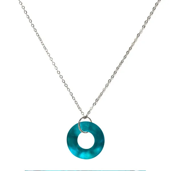Glass Hoop Necklace