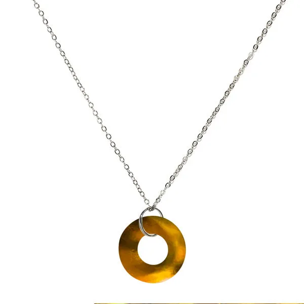 Glass Hoop Necklace