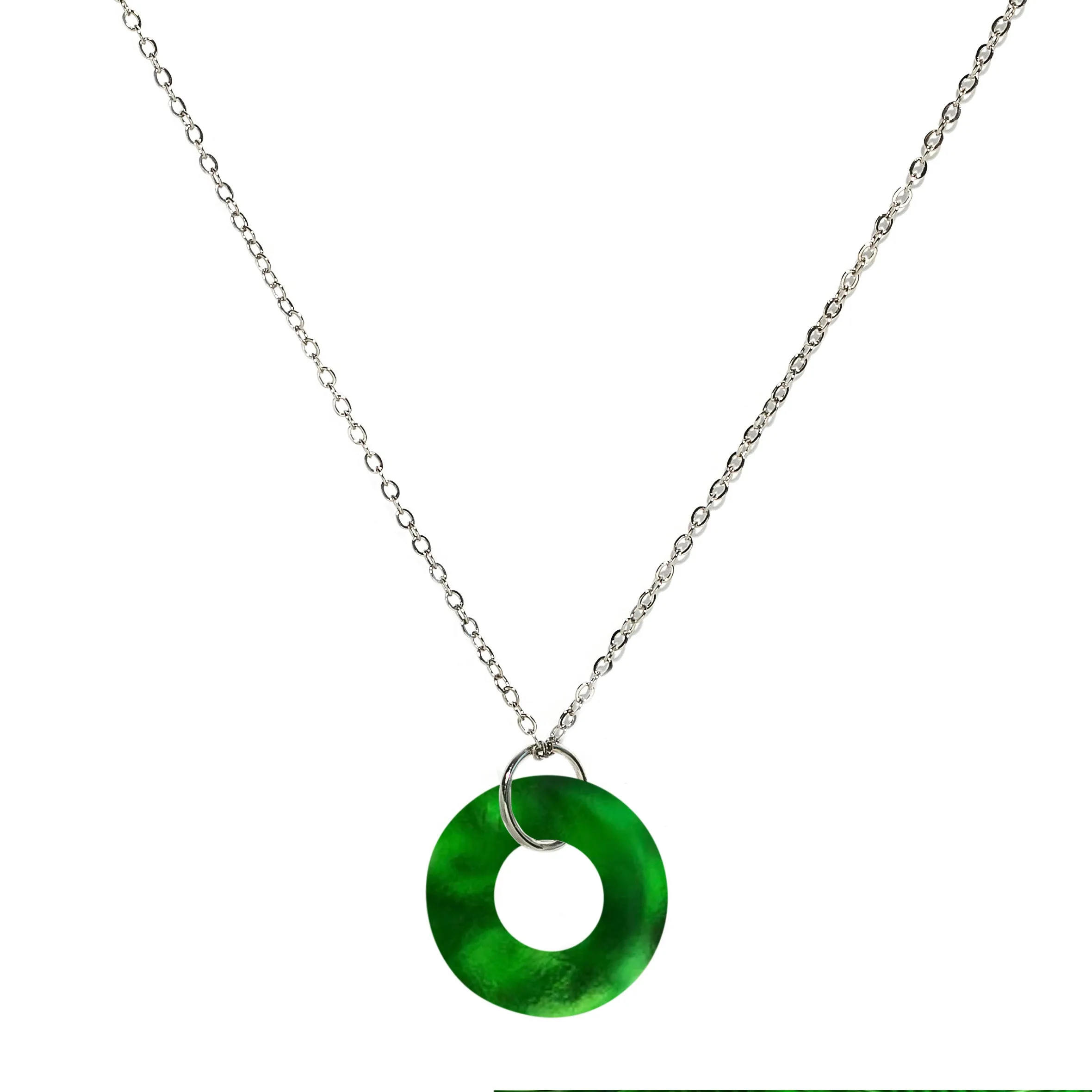Glass Hoop Necklace