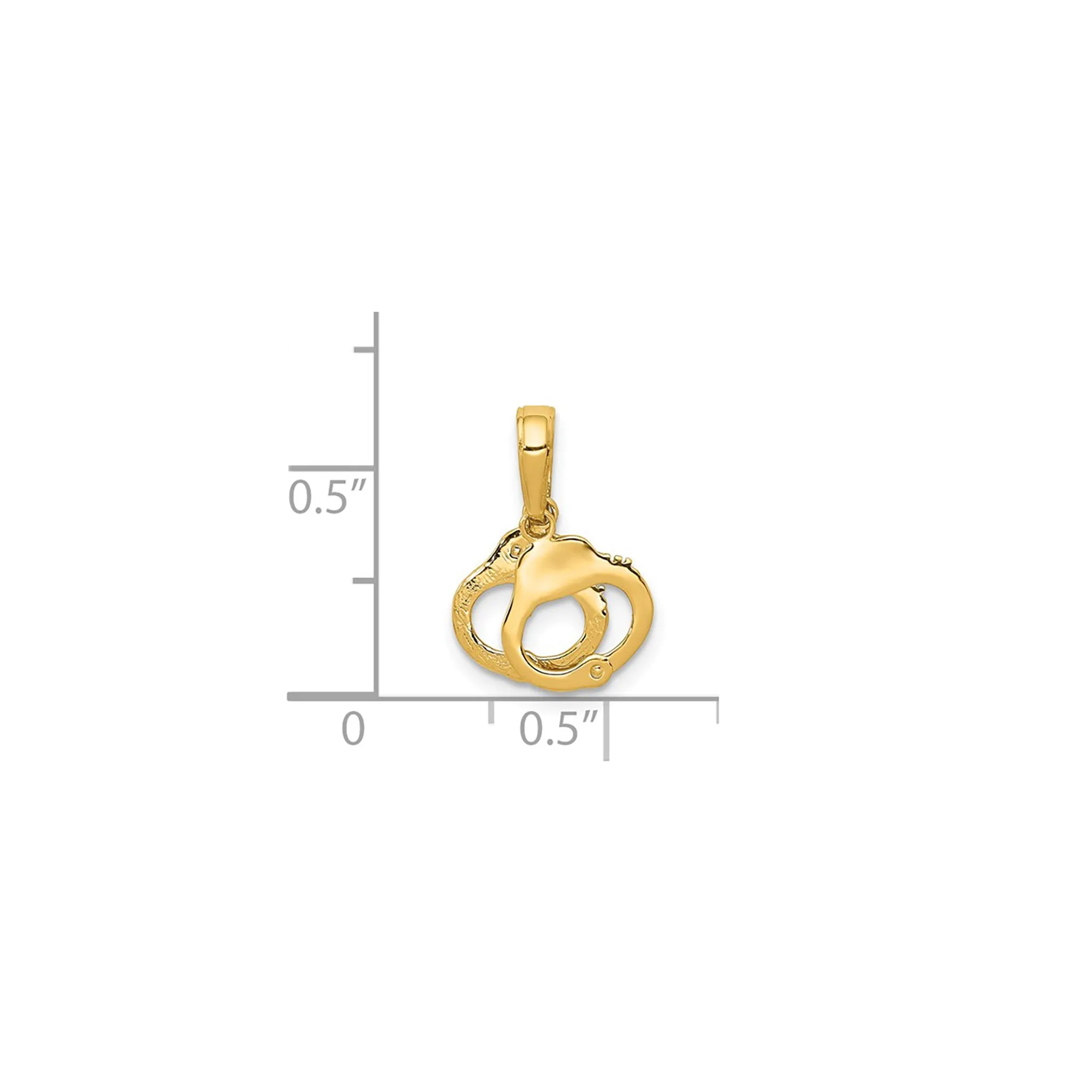 Glossy 2-Piece Handcuffs Chams (14K)