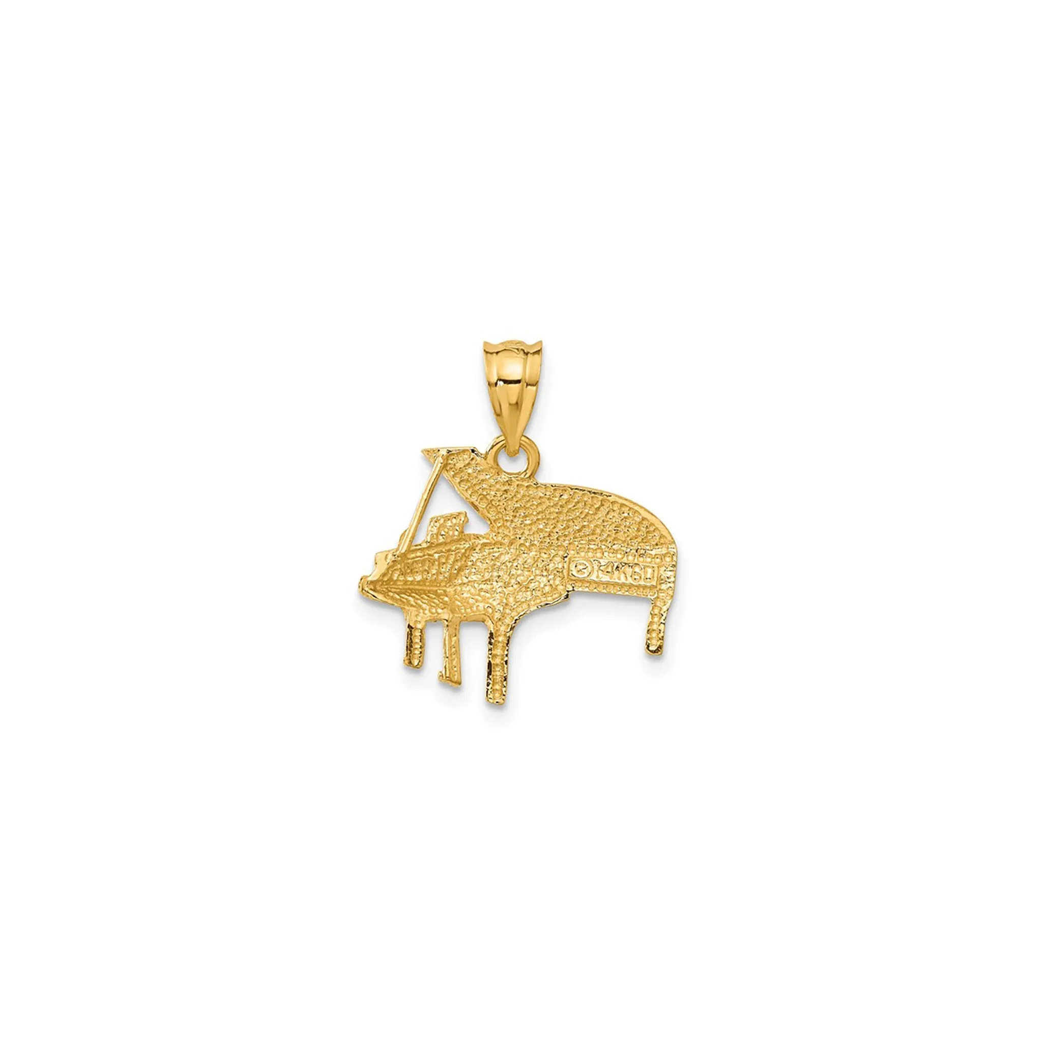 Glossy Grand Piano Pendant (14K)