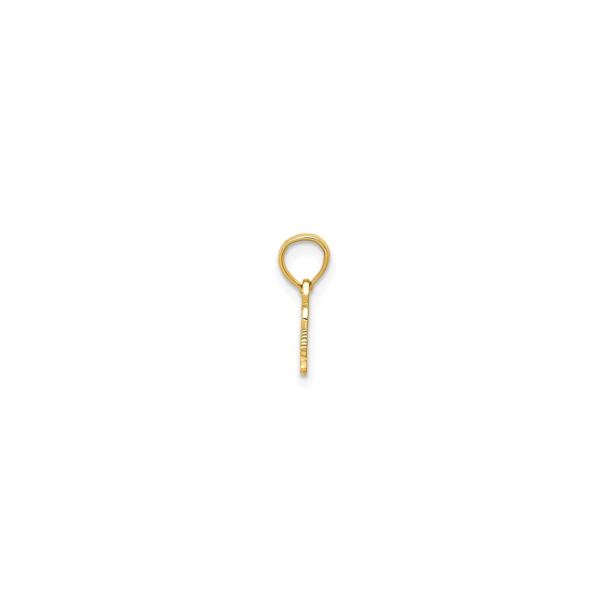 Glossy Texture Electric Guitar Pendant (14K)