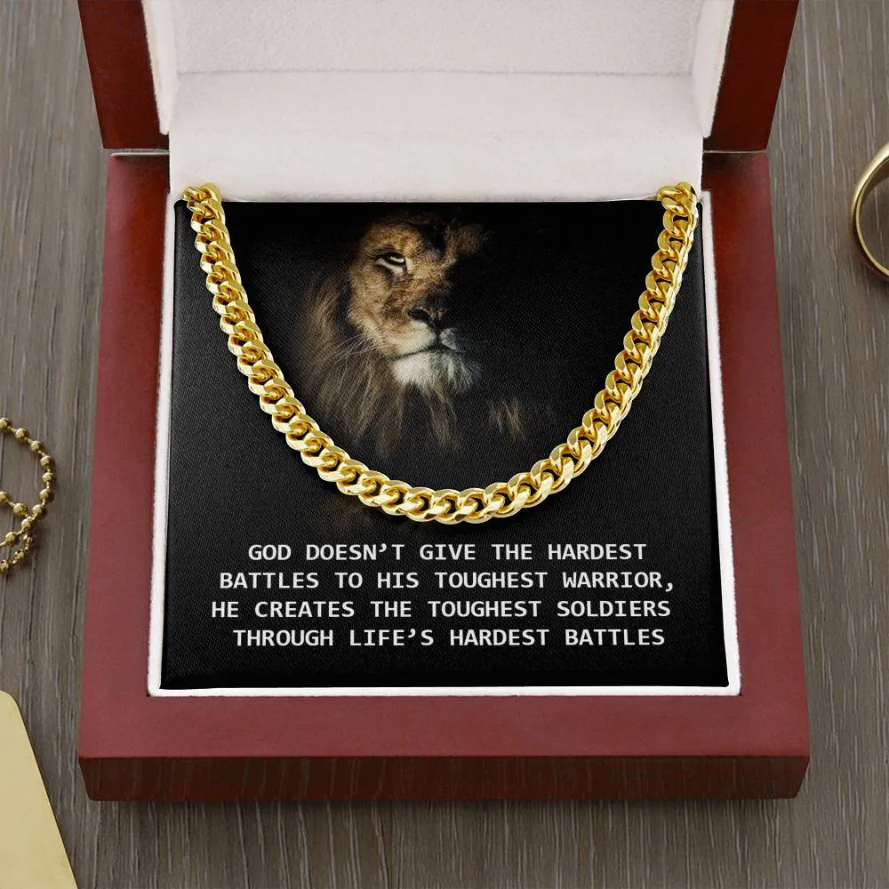 God creates the toughest soldiers-Chain Link Necklace