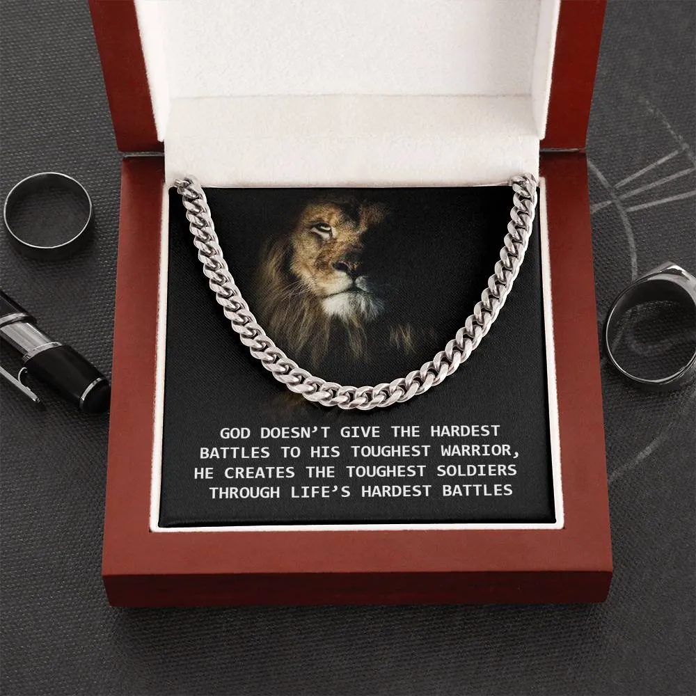 God creates the toughest soldiers-Chain Link Necklace