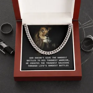 God creates the toughest soldiers-Chain Link Necklace