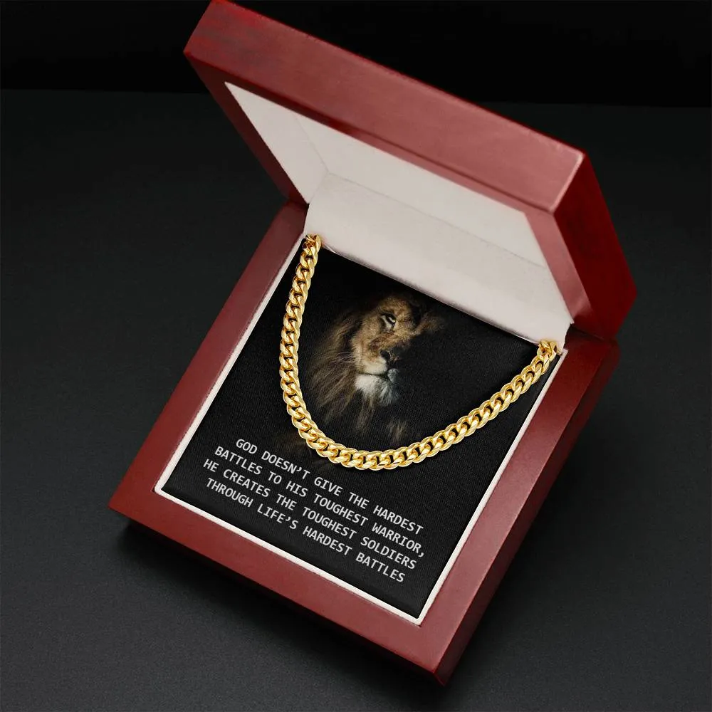 God creates the toughest soldiers-Chain Link Necklace