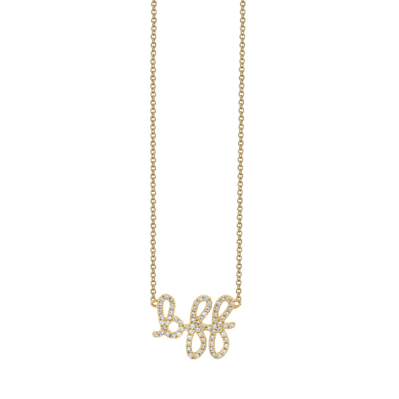 Gold & Diamond BFF Necklace
