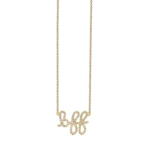 Gold & Diamond BFF Necklace