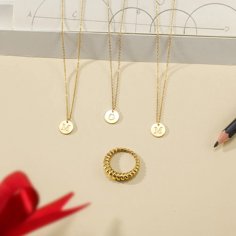 Gold Initial Charmy Necklace