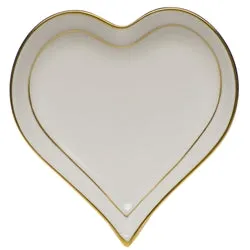 Golden Edge Heart Tray SM