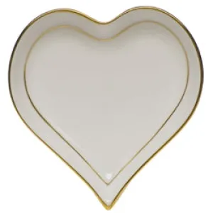 Golden Edge Heart Tray SM