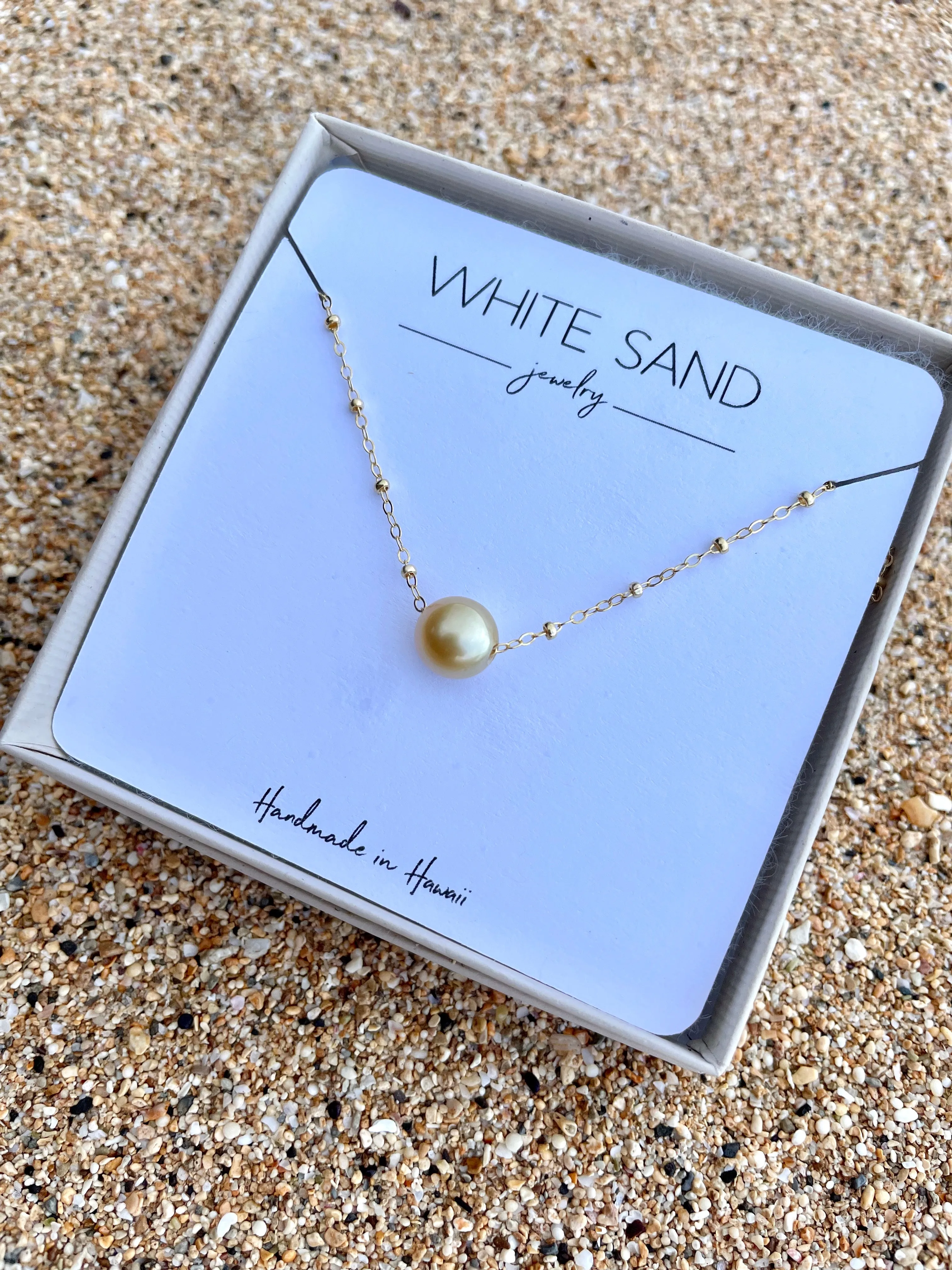 Golden South Sea Pearl Satellite Necklace