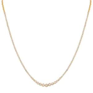 Graduated Diamond Necklace 14K