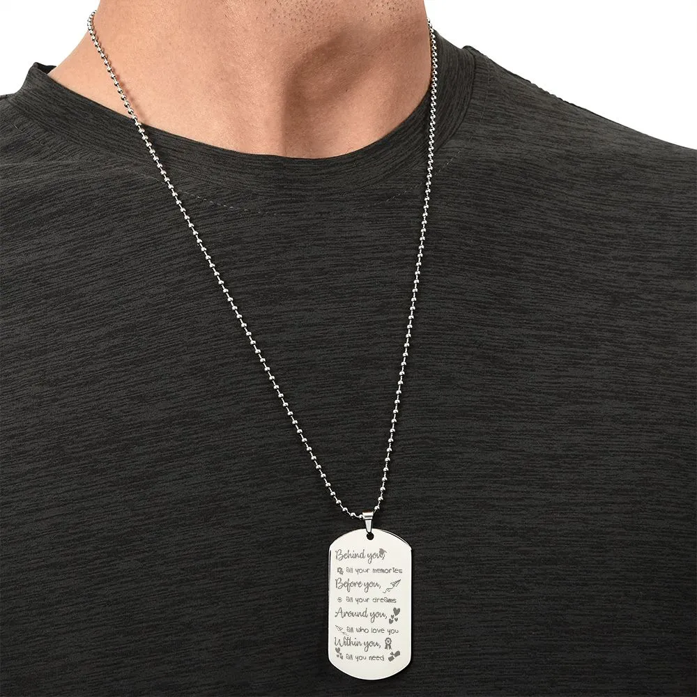 Graduation Gifts for Him, Graduation Dog Tag Necklace