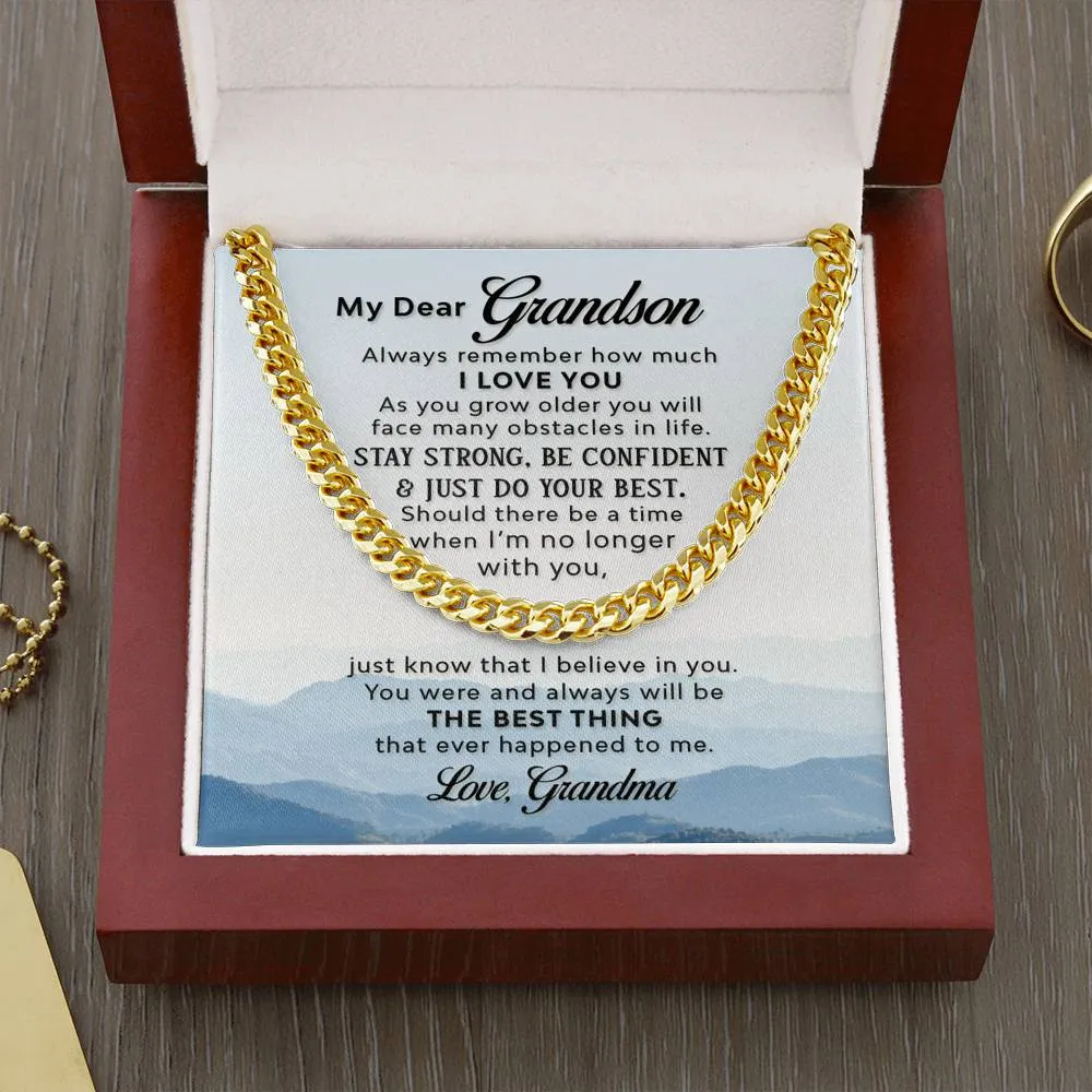 Grandson, Do your best- Love Grandma