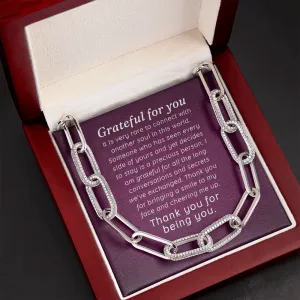 Grateful for you-Forever Linked Necklace for Women