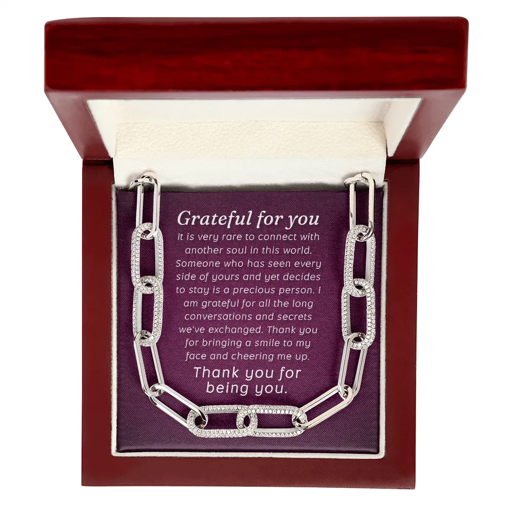 Grateful for you-Forever Linked Necklace for Women