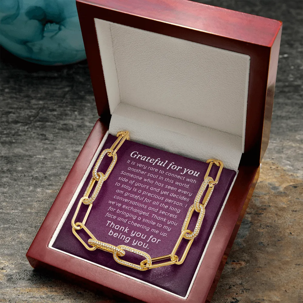 Grateful for you-Forever Linked Necklace for Women