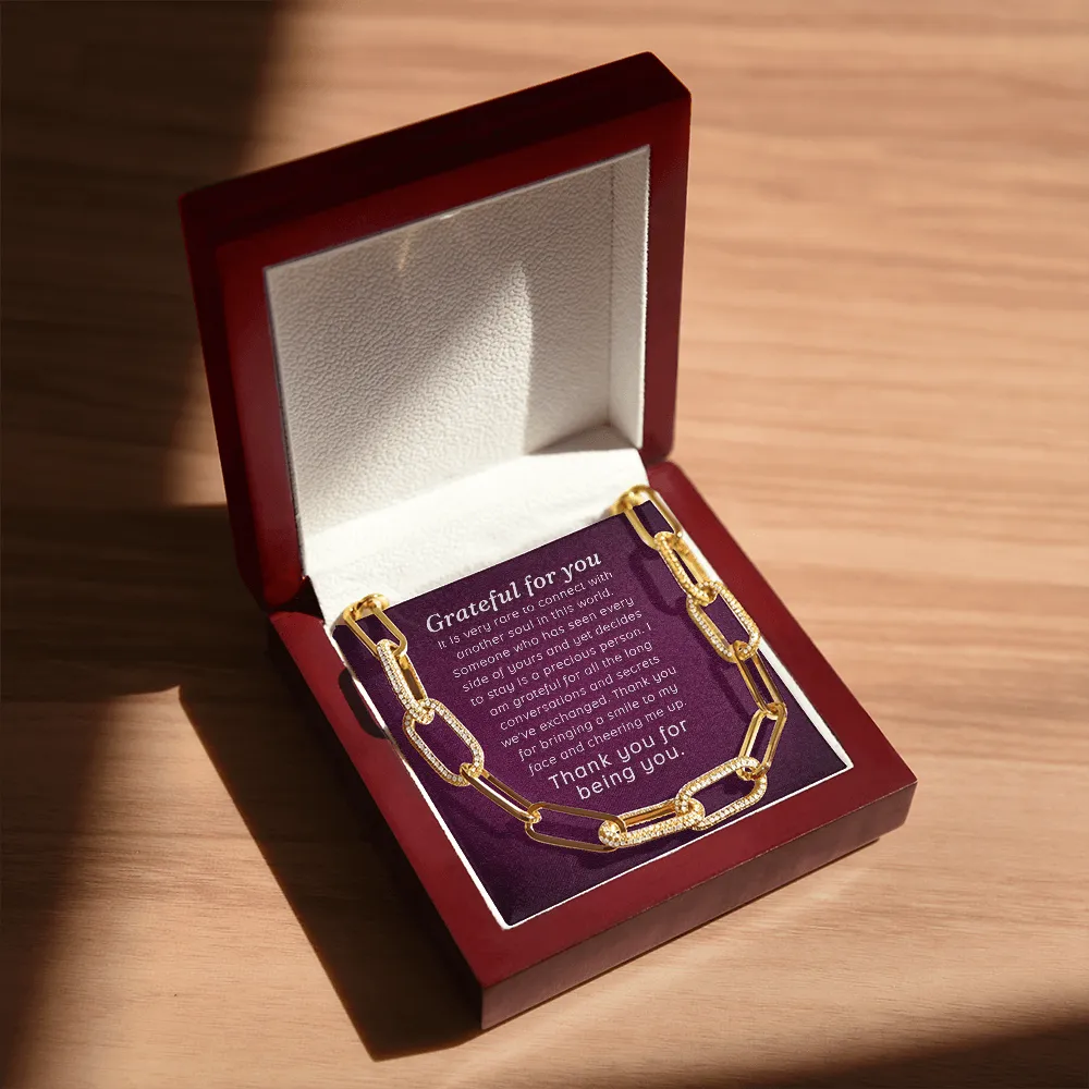 Grateful for you-Forever Linked Necklace for Women