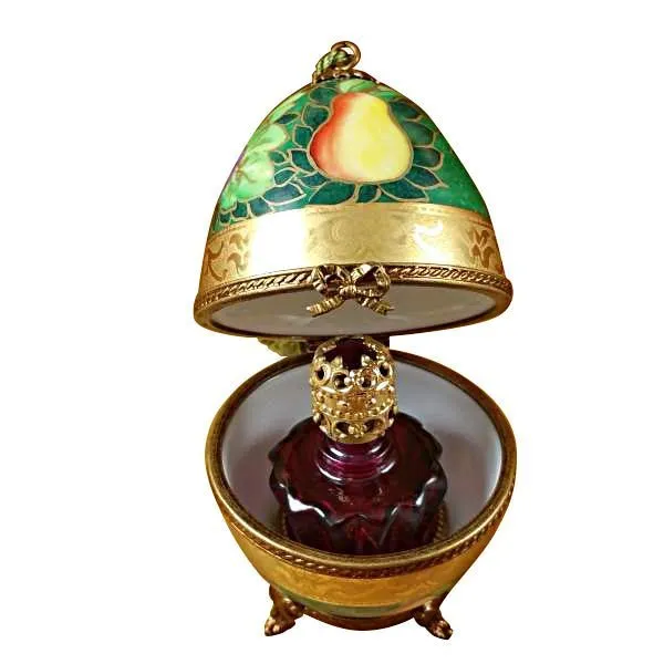 Green & Gold Egg with One Bottle